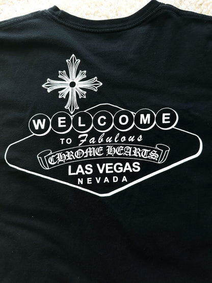 Chrome Hearts Black & White Welcome To Las Vegas T-Shirt