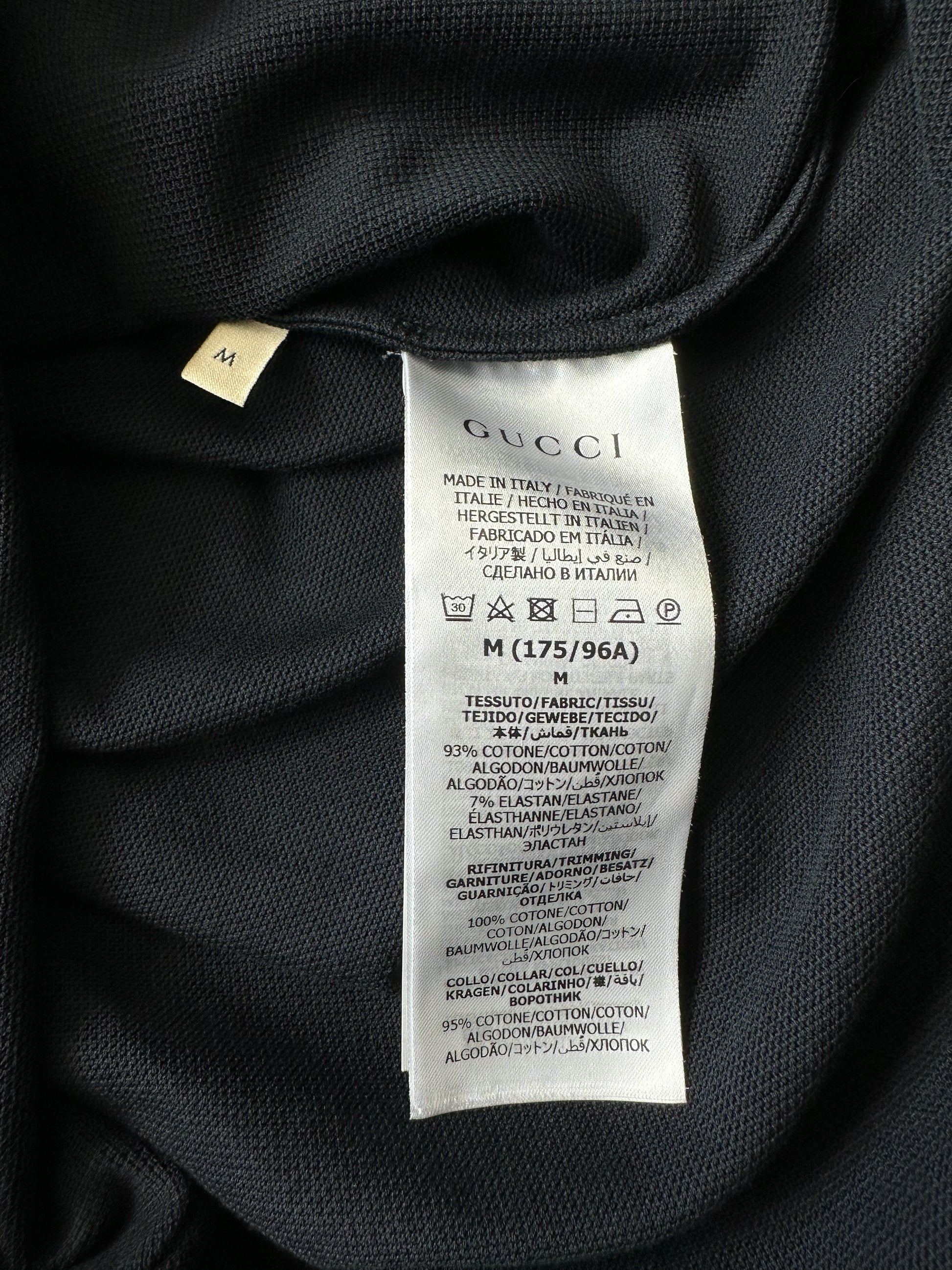 GUCCI Tiger Collar Polo Shirt - Black for Men