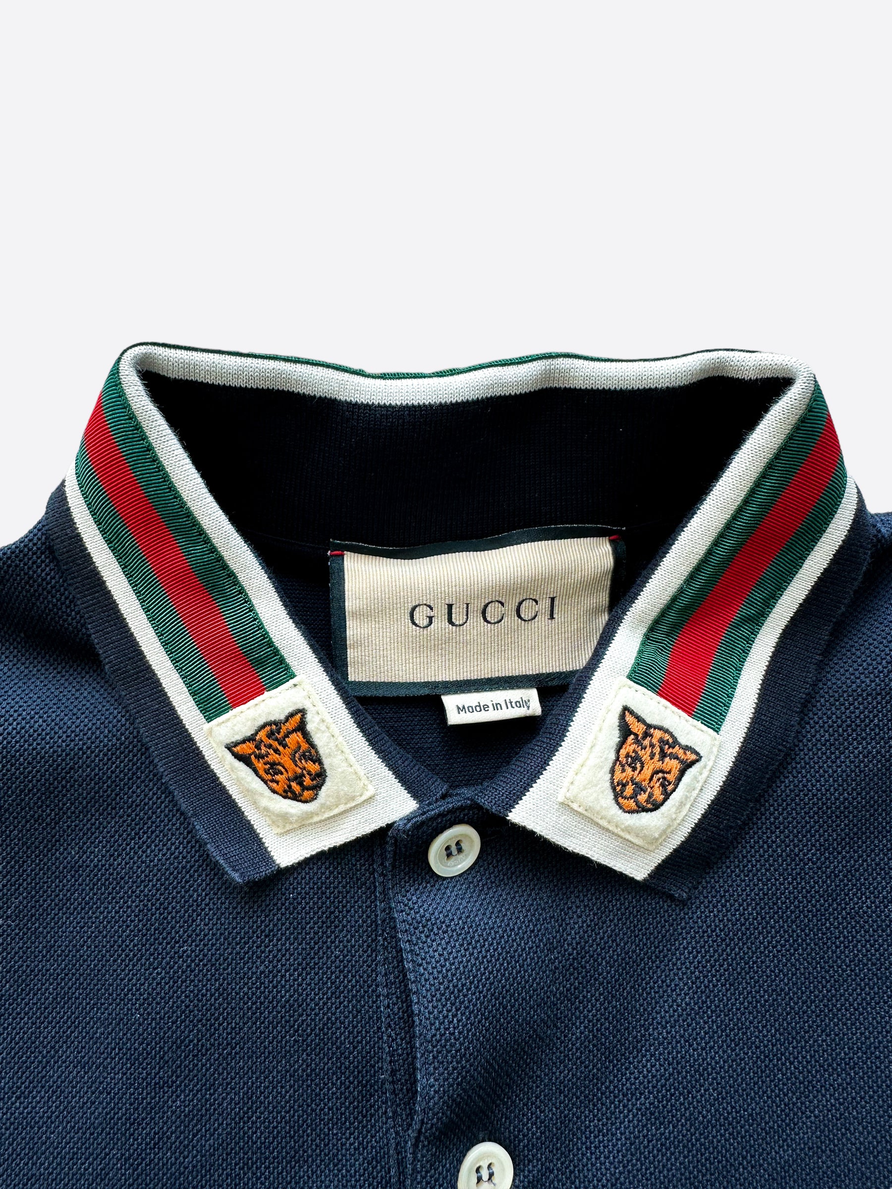 Gucci polo with tiger on sale