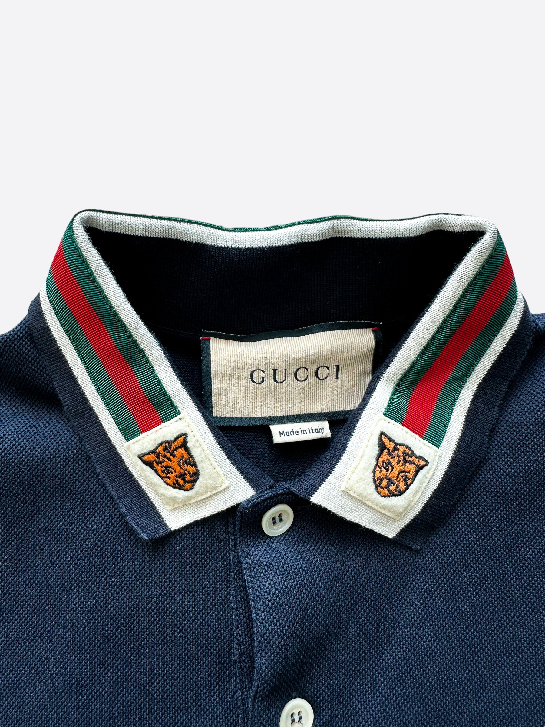 Gucci Monogram All Over Gray Polo Shirt Adult Size 2XL