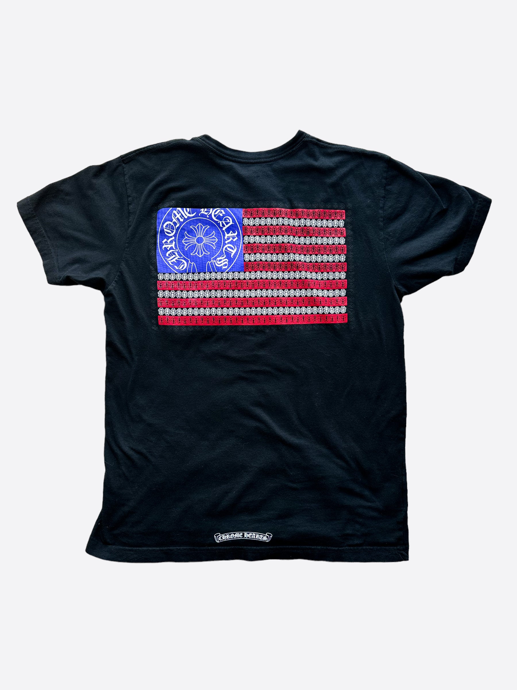 Chrome Hearts Black USA Flag T-Shirt – Savonches