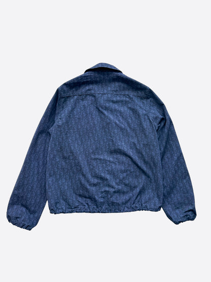 Dior Blue Oblique Zip Up Jacket