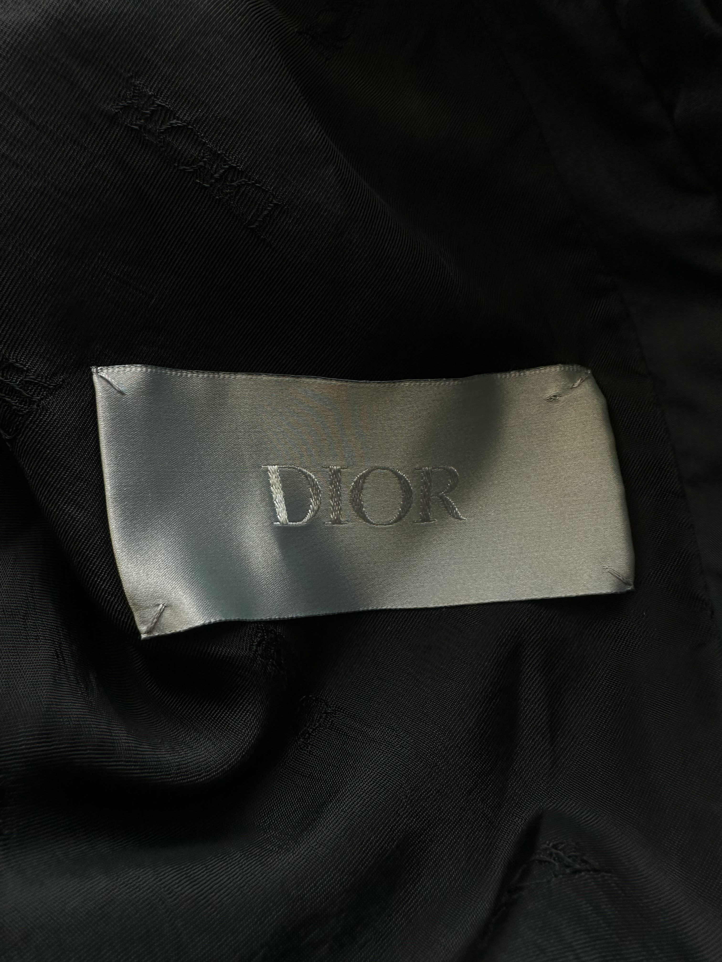 Dior Stussy Black Logo Windbreaker