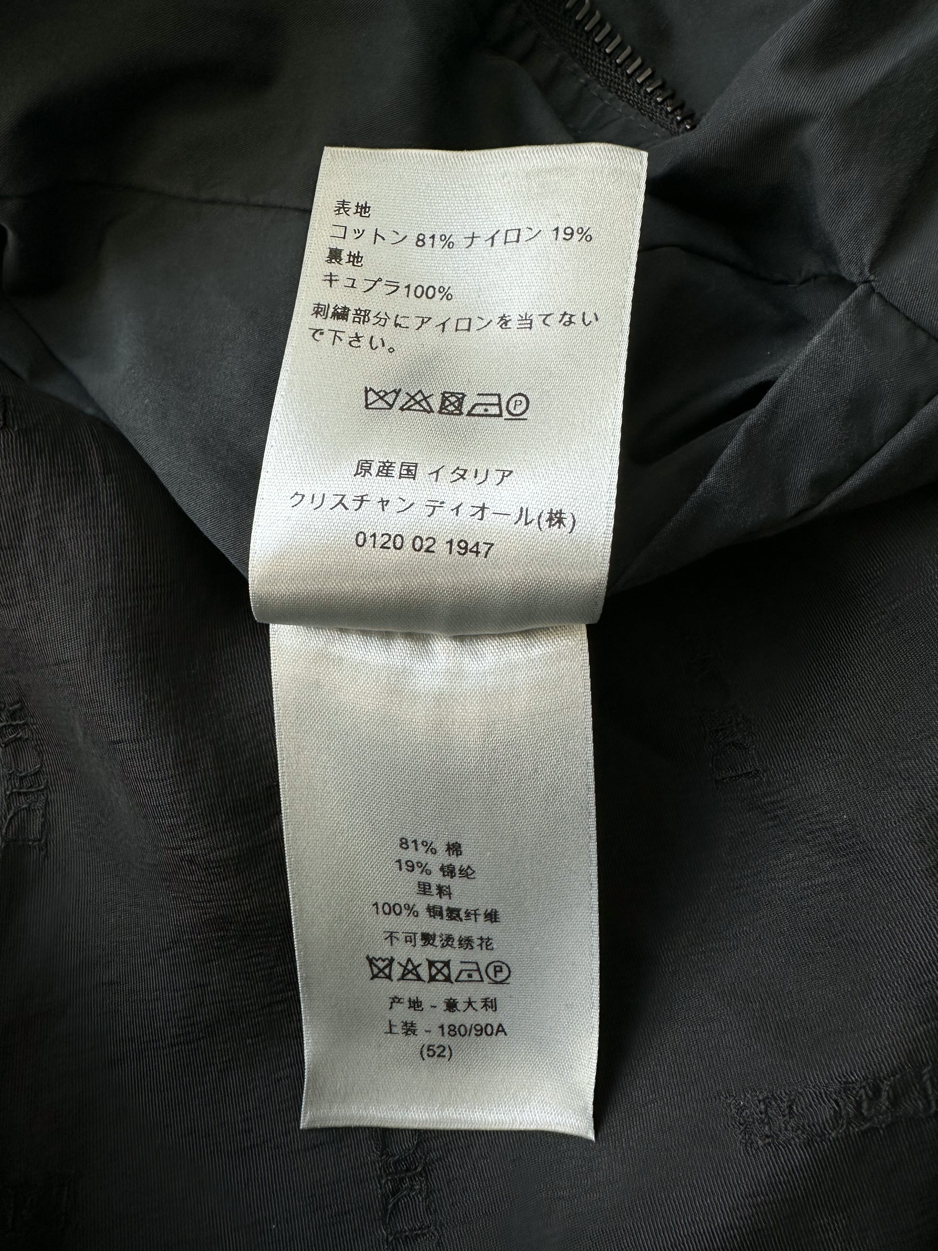 Dior Stussy Black Logo Windbreaker