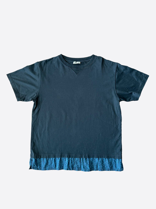 Dior Black & Blue Oblique Layered T-Shirt