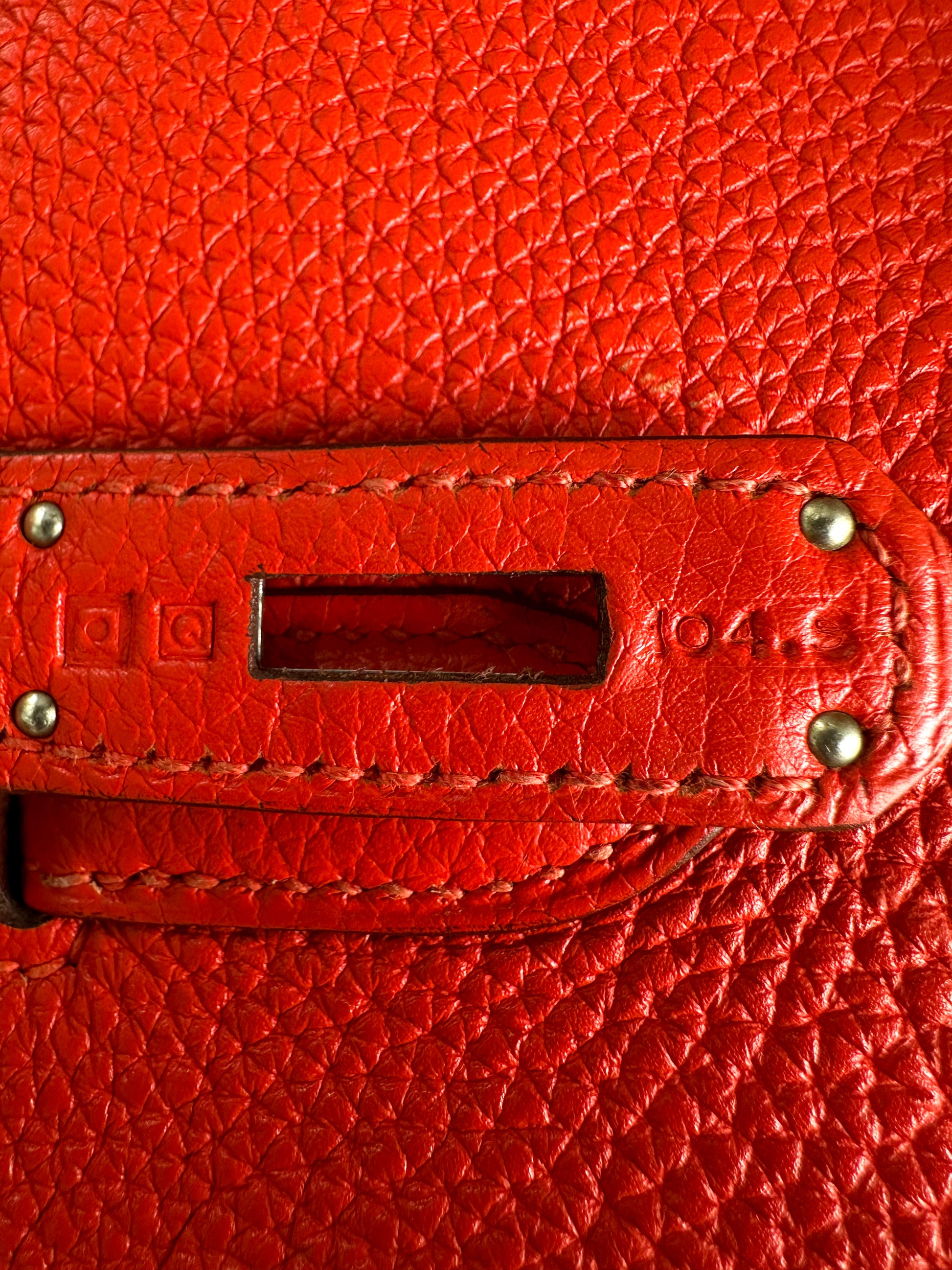 Hermes Birkin Capucine Togo Leather Handbag