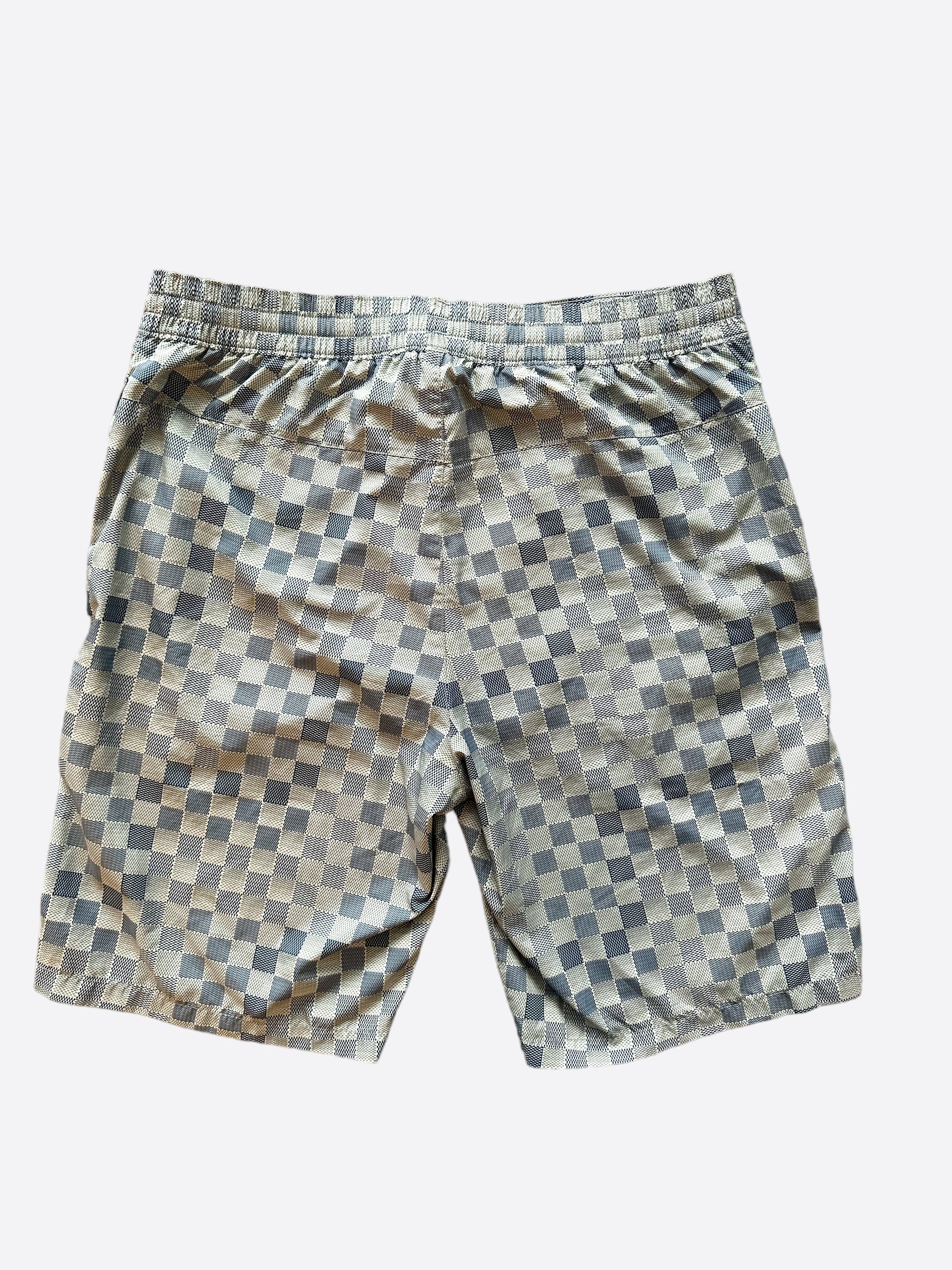 Louis Vuitton Grey Damier Swim Shorts Savonches