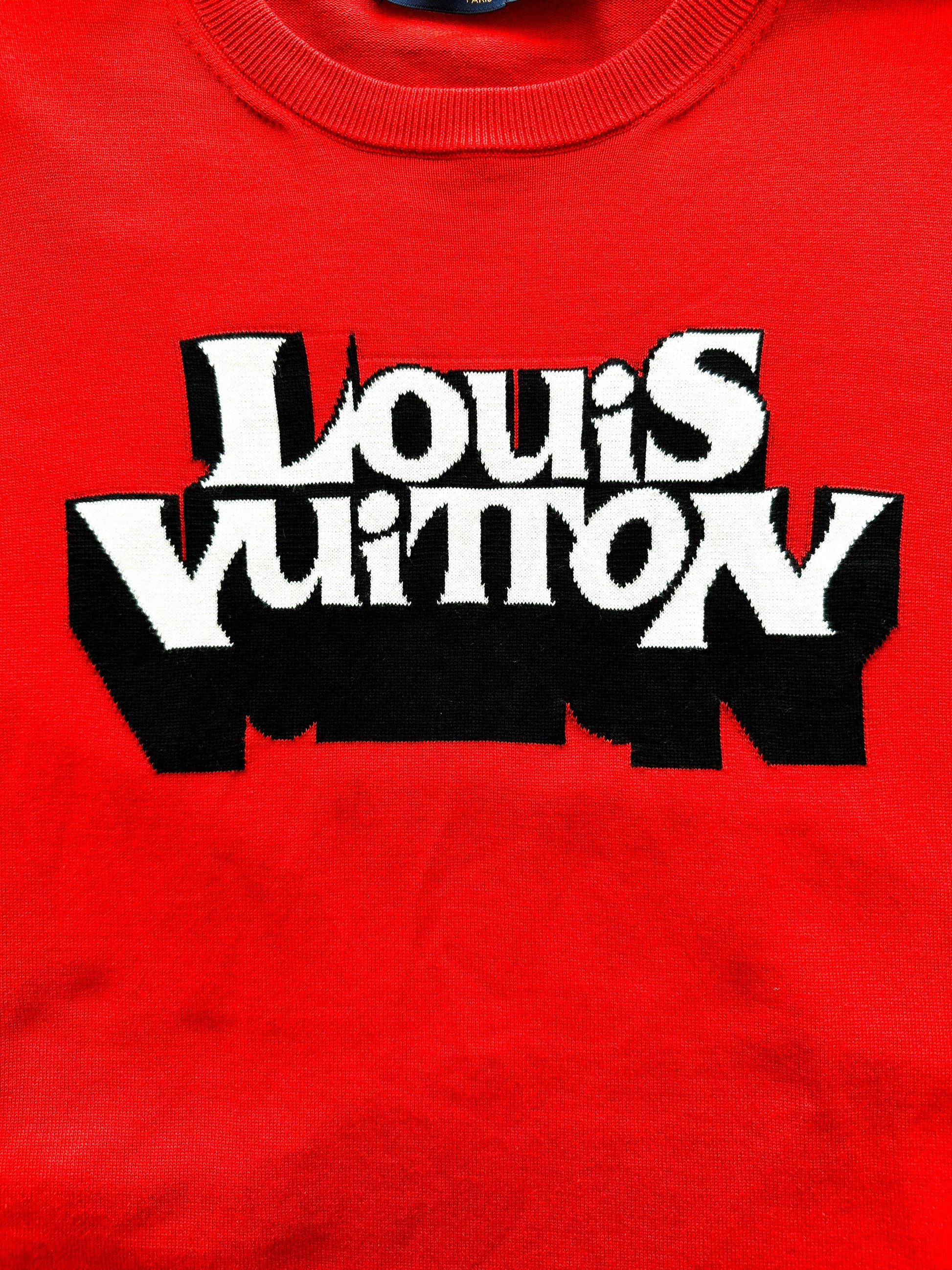 Louis Vuitton LV Red Logo Shirt - Vintagenclassic Tee