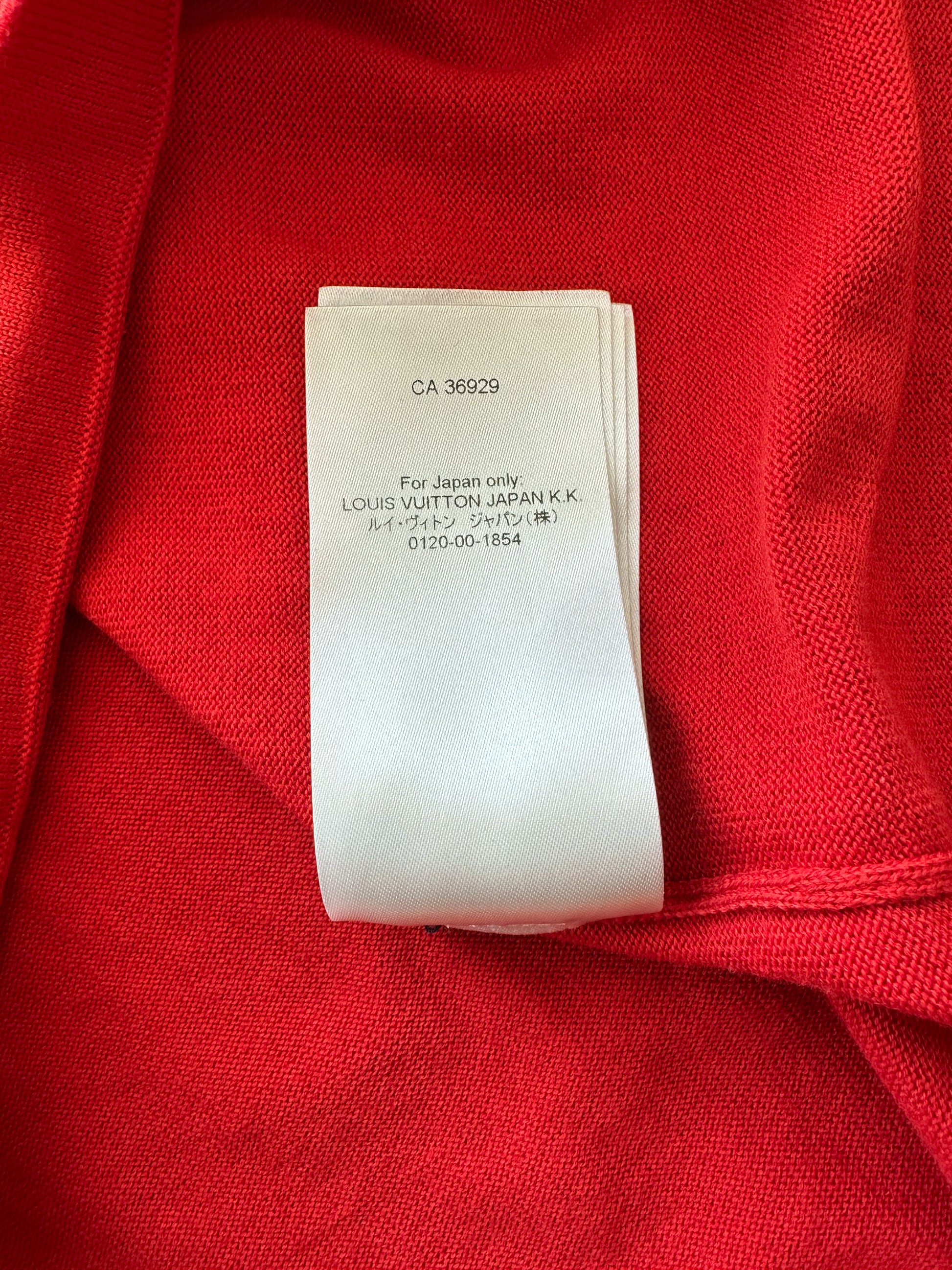 Red cotton t-shirt Louis Vuitton Red size XXL International in