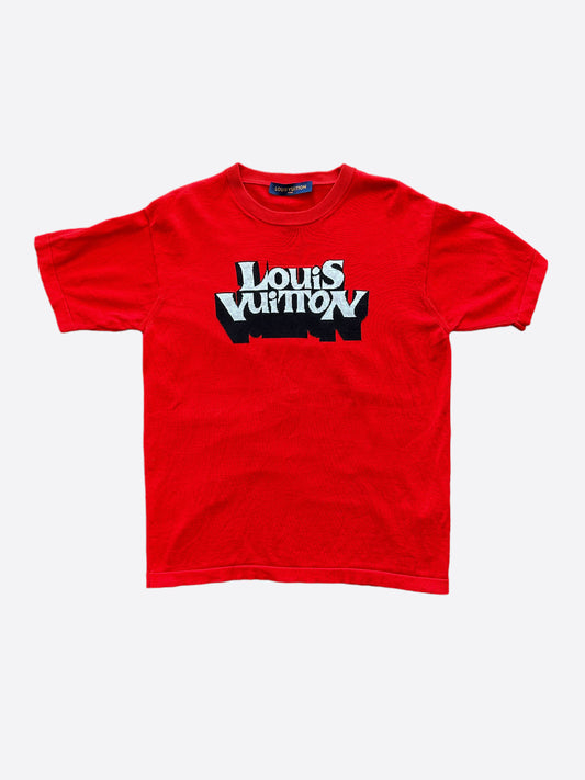 Louis Vuitton Red Graphic Logo T-Shirt