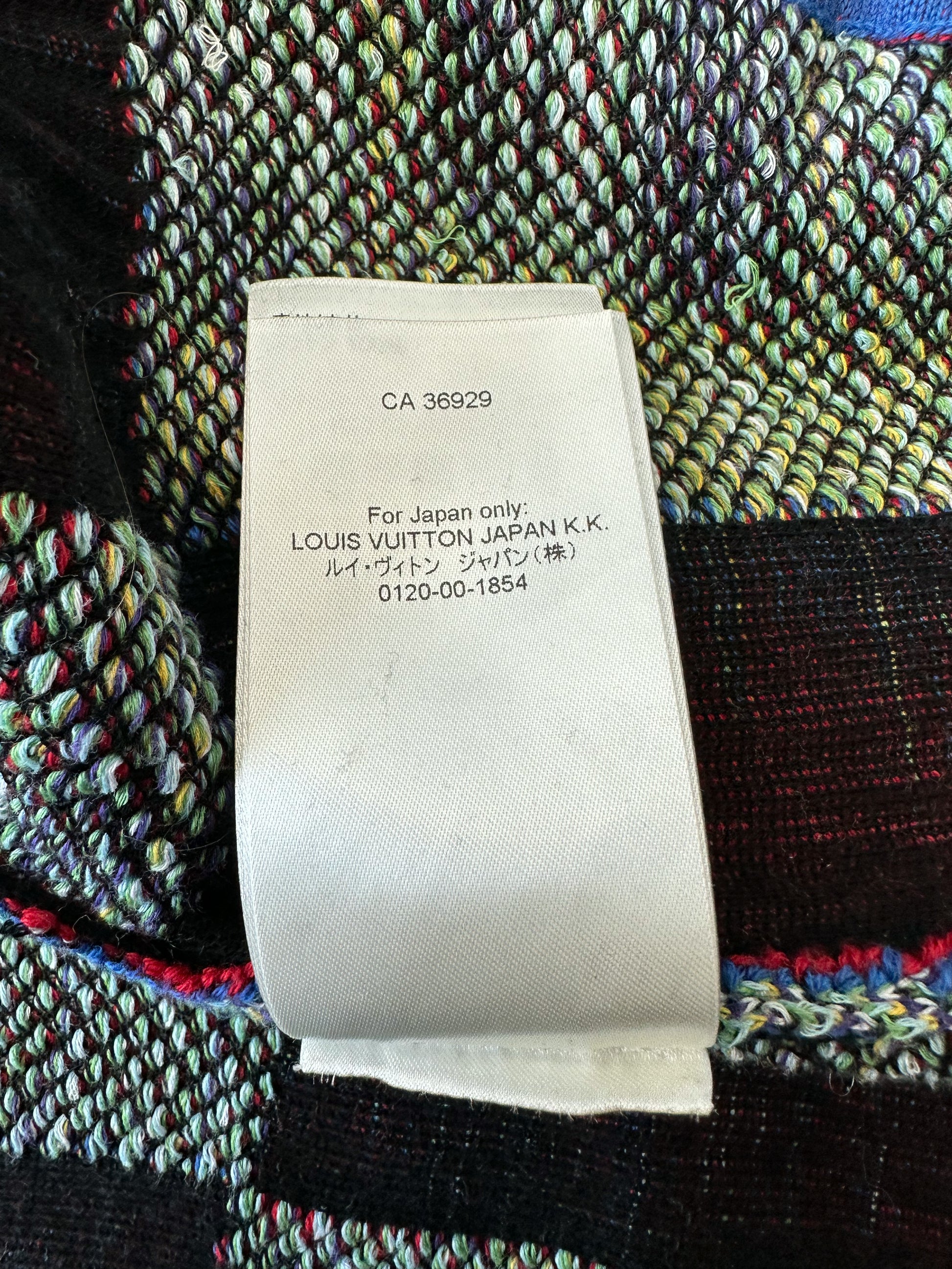 Louis Vuitton x Nigo Pattern Print Damier Fleece Bomber Jacket