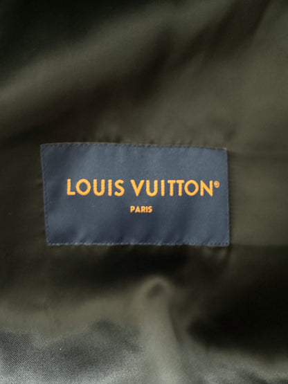 Louis Vuitton Black Leather Varsity Jacket