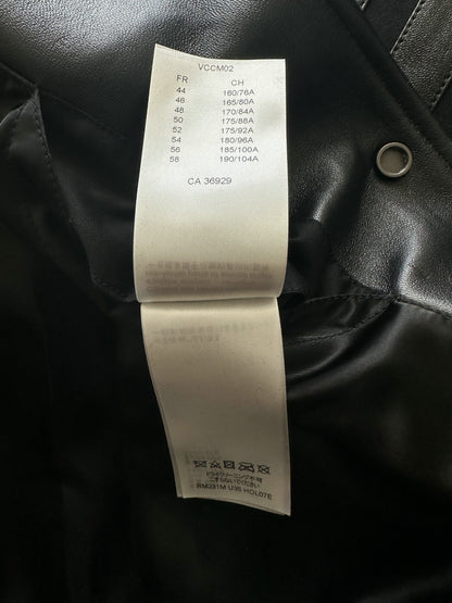 Louis Vuitton Black Leather Varsity Jacket