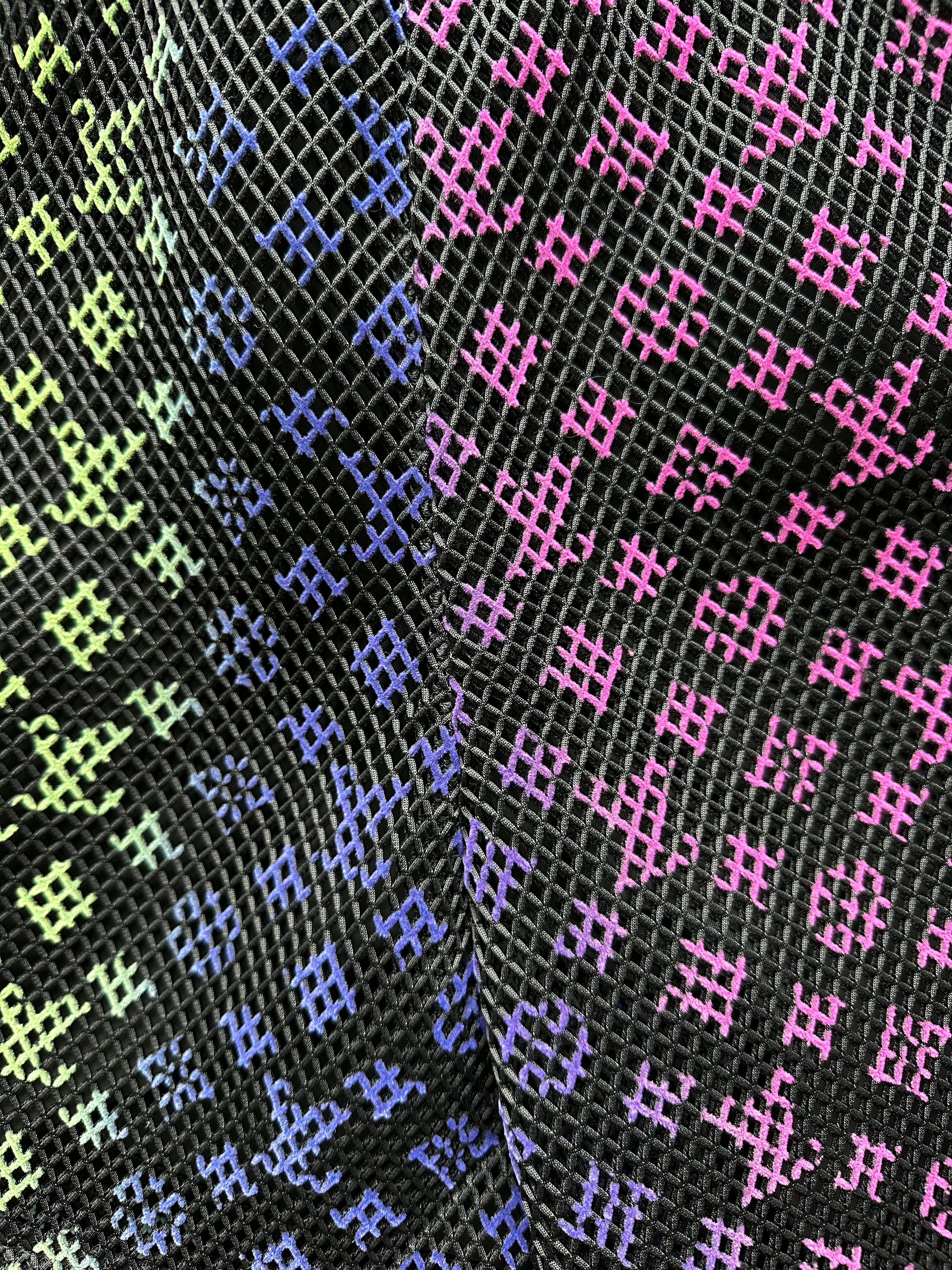 Louis Vuitton Multicolor Gradient Monogram Mesh Shorts