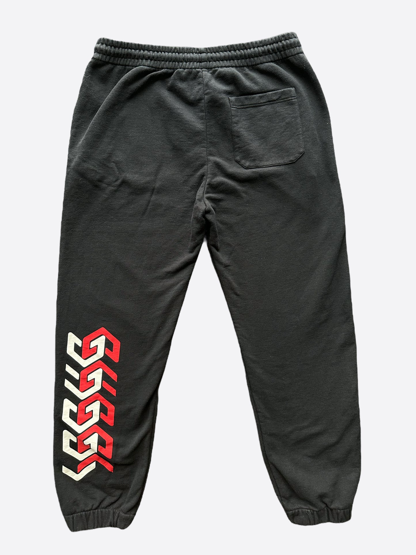 Gucci Black Mirror Print Logo Sweatpants