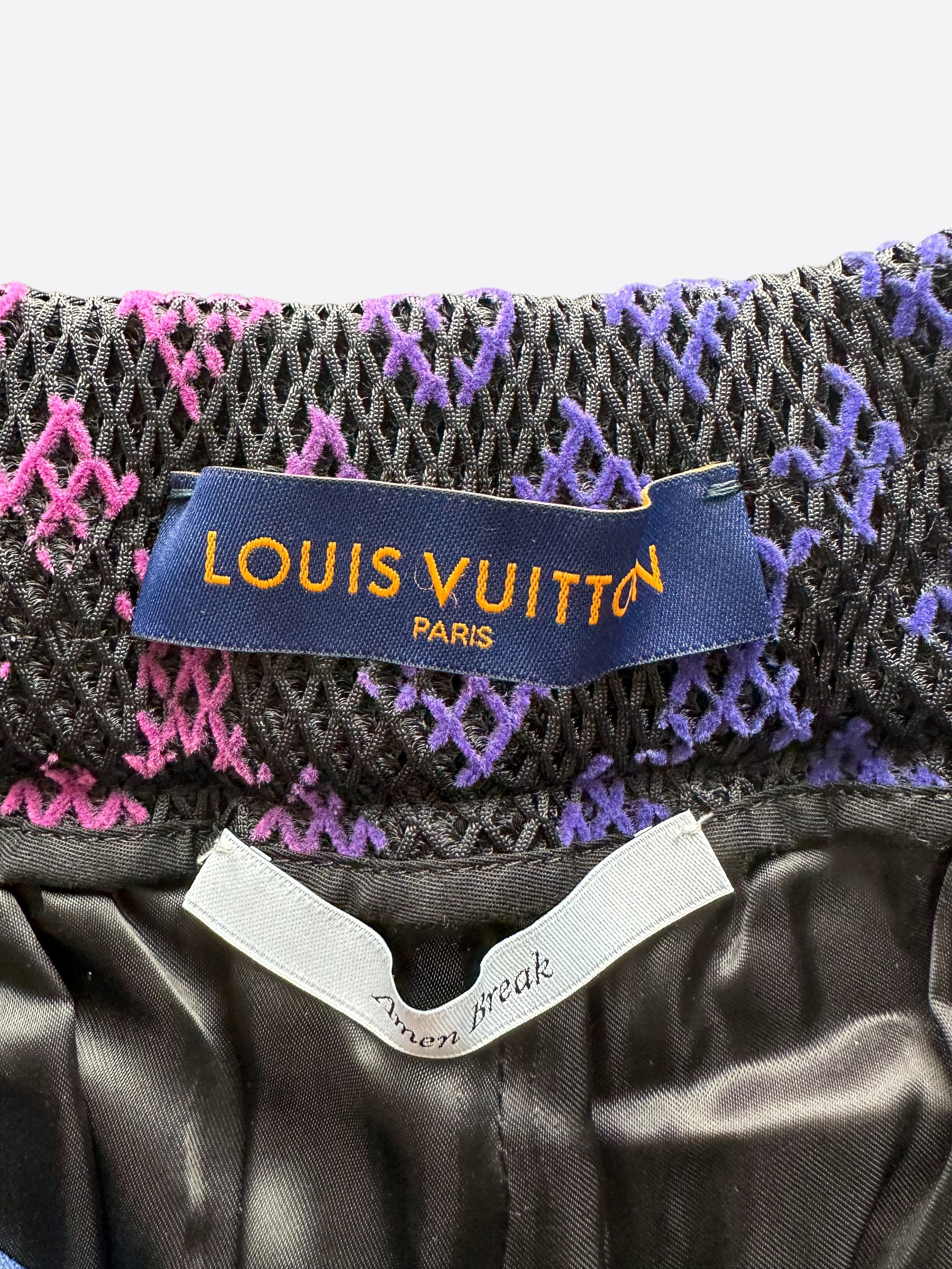Louis Vuitton Monogram French Terry Shorts BLACK. Size 5XL