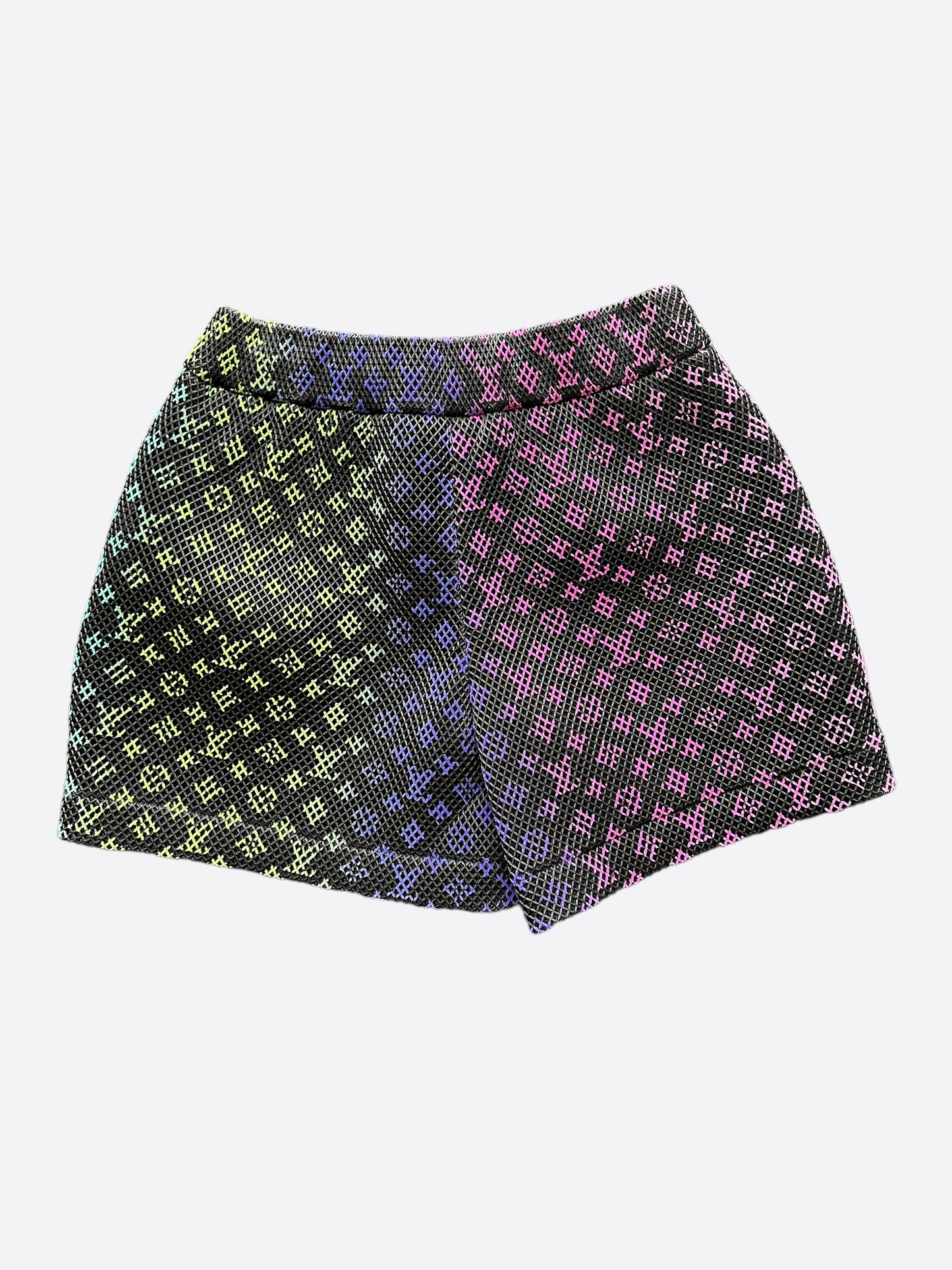 Louis Vuitton Multicolor Gradient Monogram Mesh Shorts – Savonches