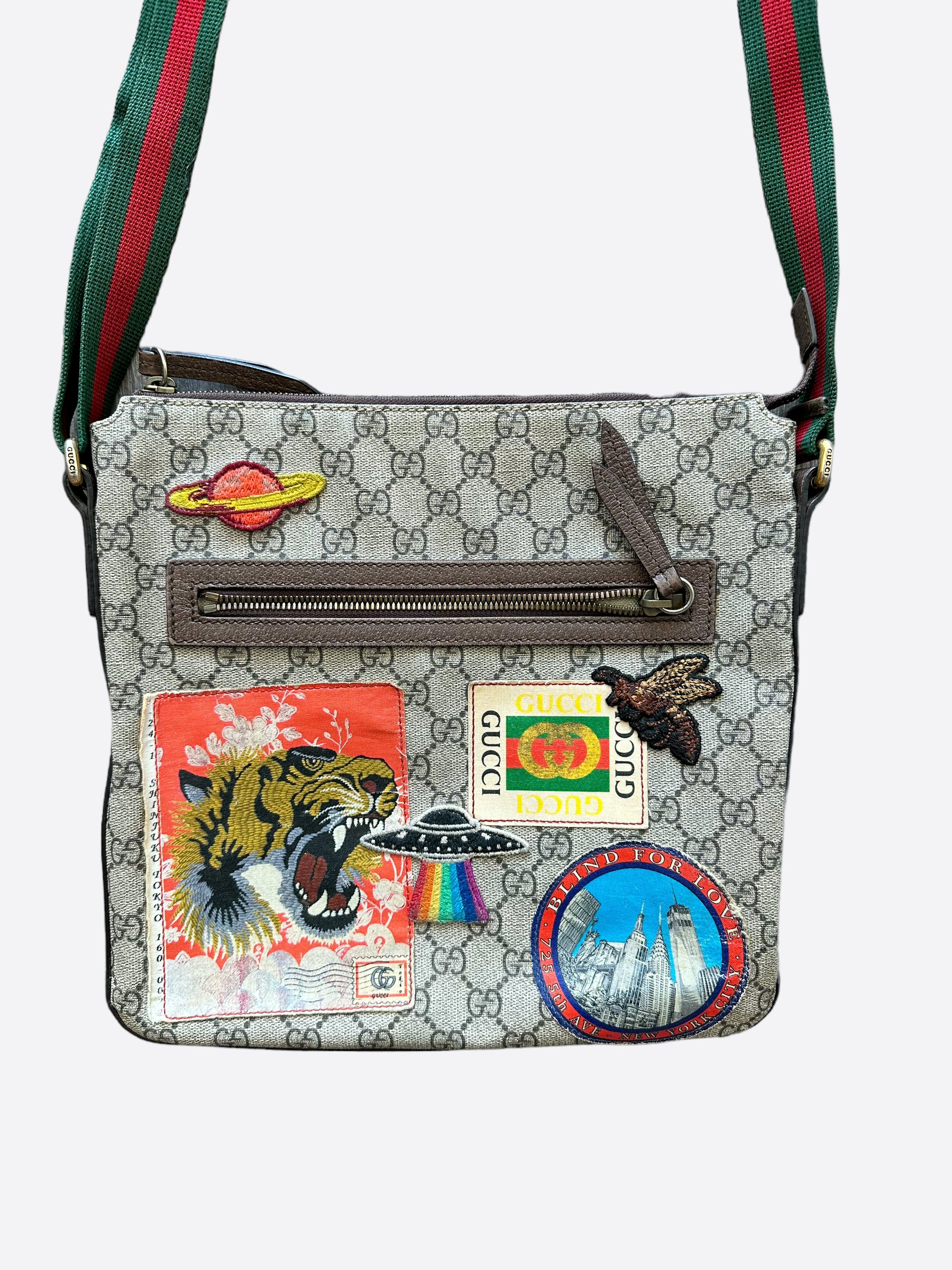 Gucci Patch Messenger Bag