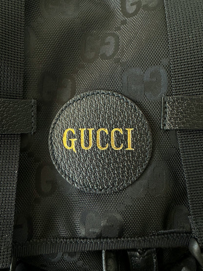 Gucci Black GG Monogram Utility Backpack