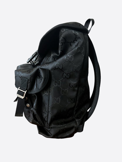 Gucci Black GG Monogram Utility Backpack