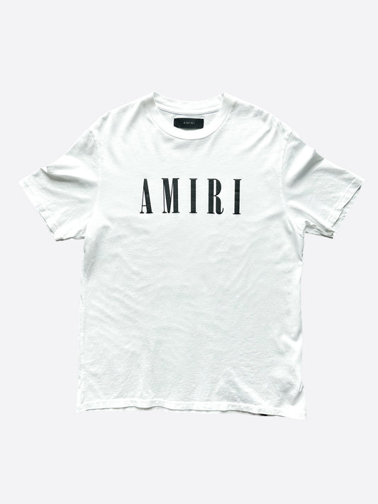 Amiri White & Black Core Logo T-Shirt