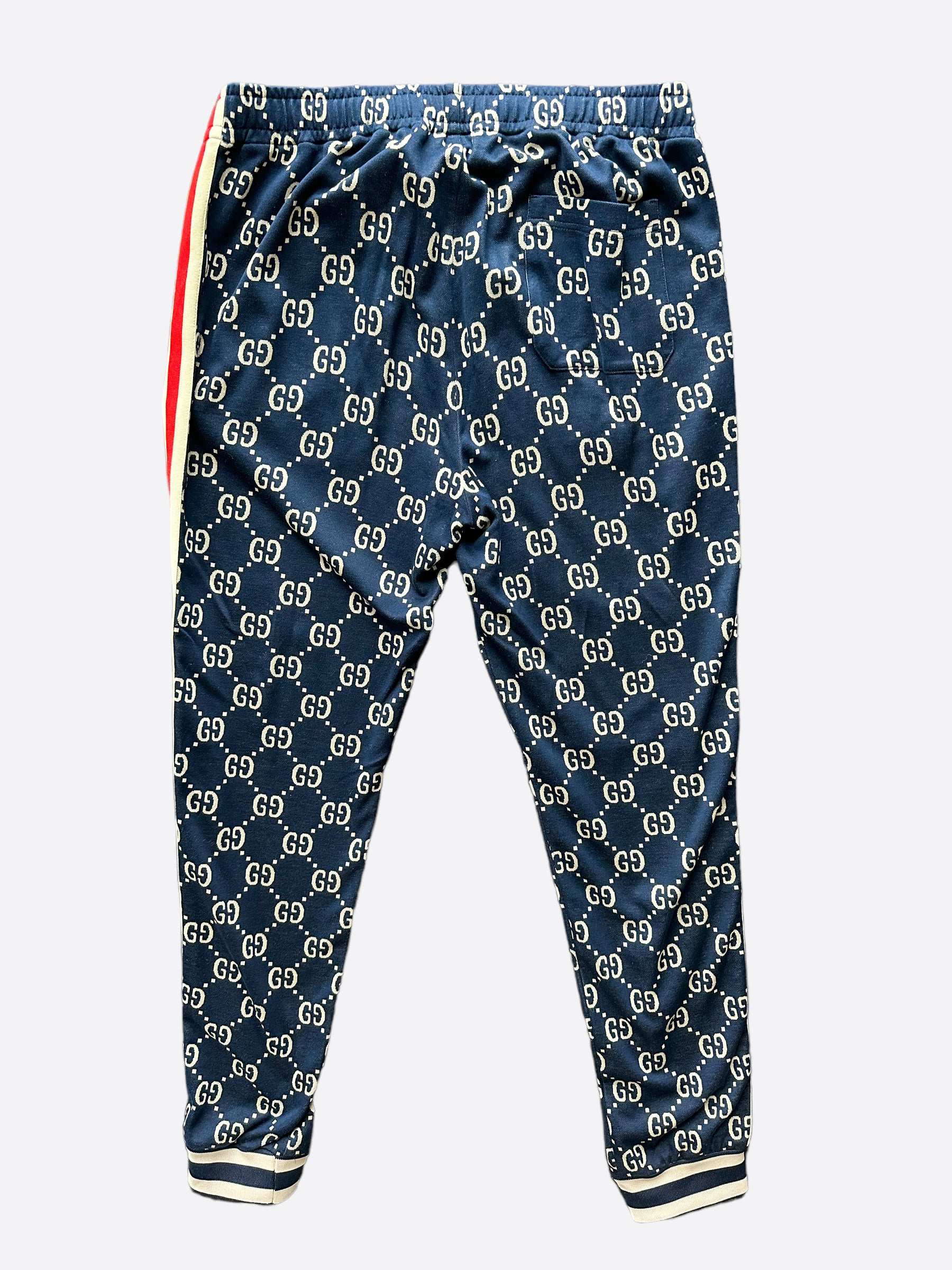 Gucci Blue White GG Monogram Trackpants Savonches