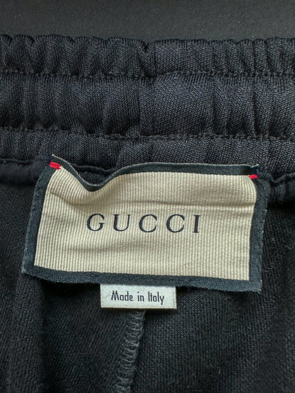 Gucci Black GG Monogram Striped Trackpants