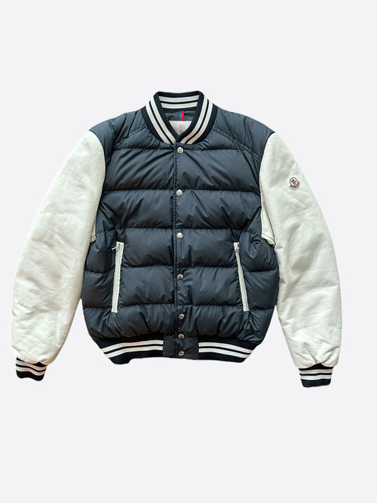 Moncler Black & White Ventoux Varsity Jacket