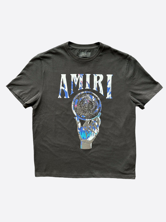 Amiri Black & Blue Crystal Ball T-Shirt