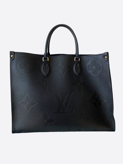 Louis Vuitton Black Monogram Empreinte On The Go GM