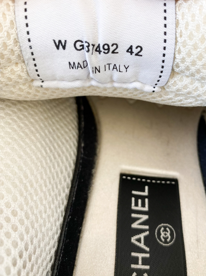 Chanel White & Black Interlock logo Runners