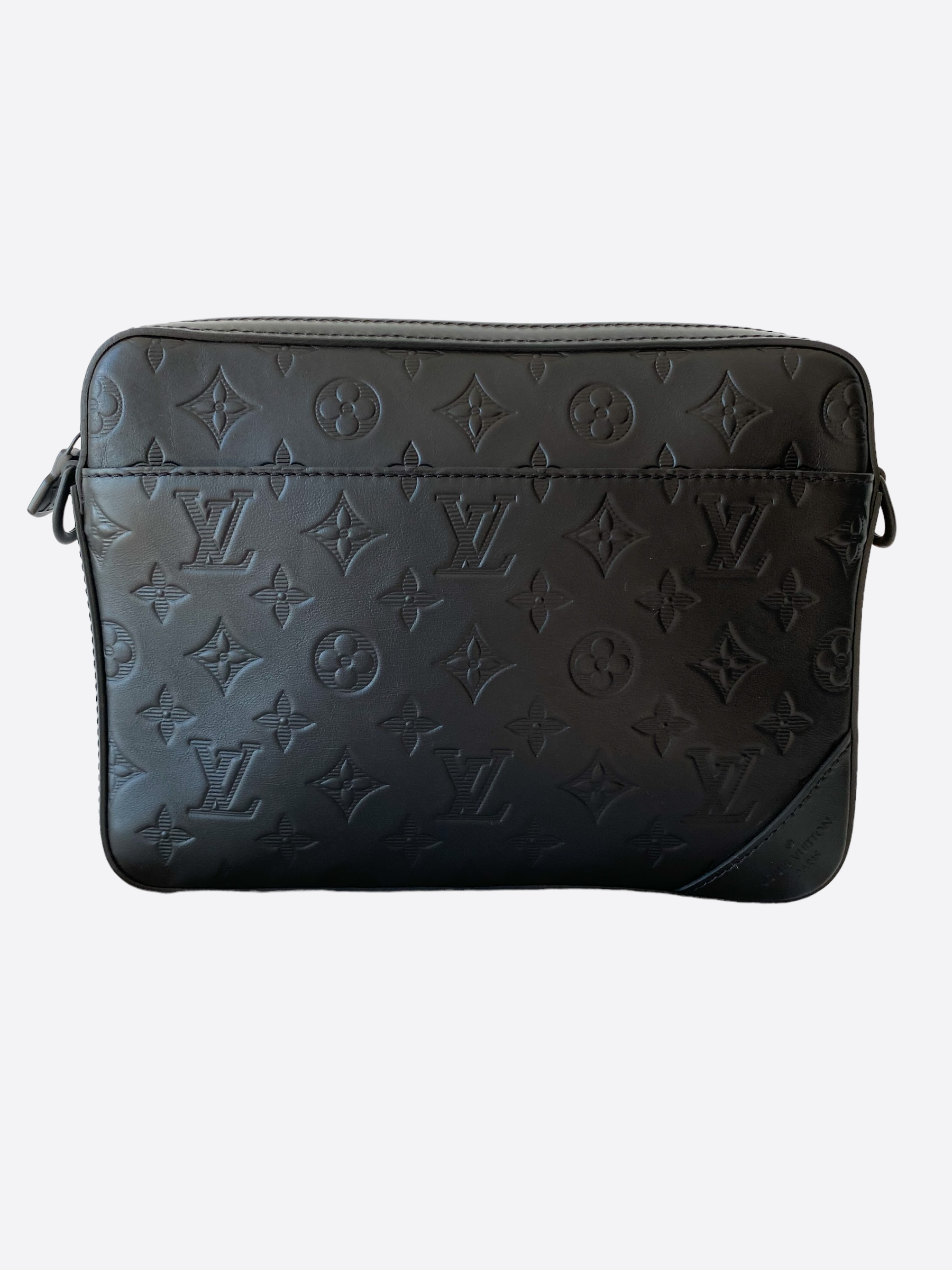 Louis Vuitton // Brown Coated Canvas Monogram Messenger Bag – VSP