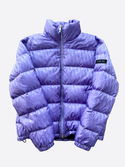 Dior Oblique Purple Puffer Jacket