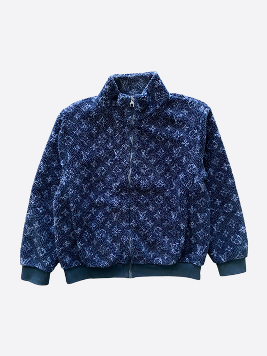 Louis Vuitton Navy Monogram Fleece