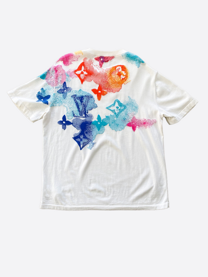 Louis Vuitton White Watercolor Monogram Tee