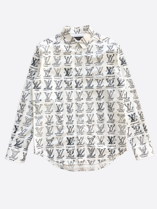 Louis Vuitton Cartoon Monogram Button Up Shirt