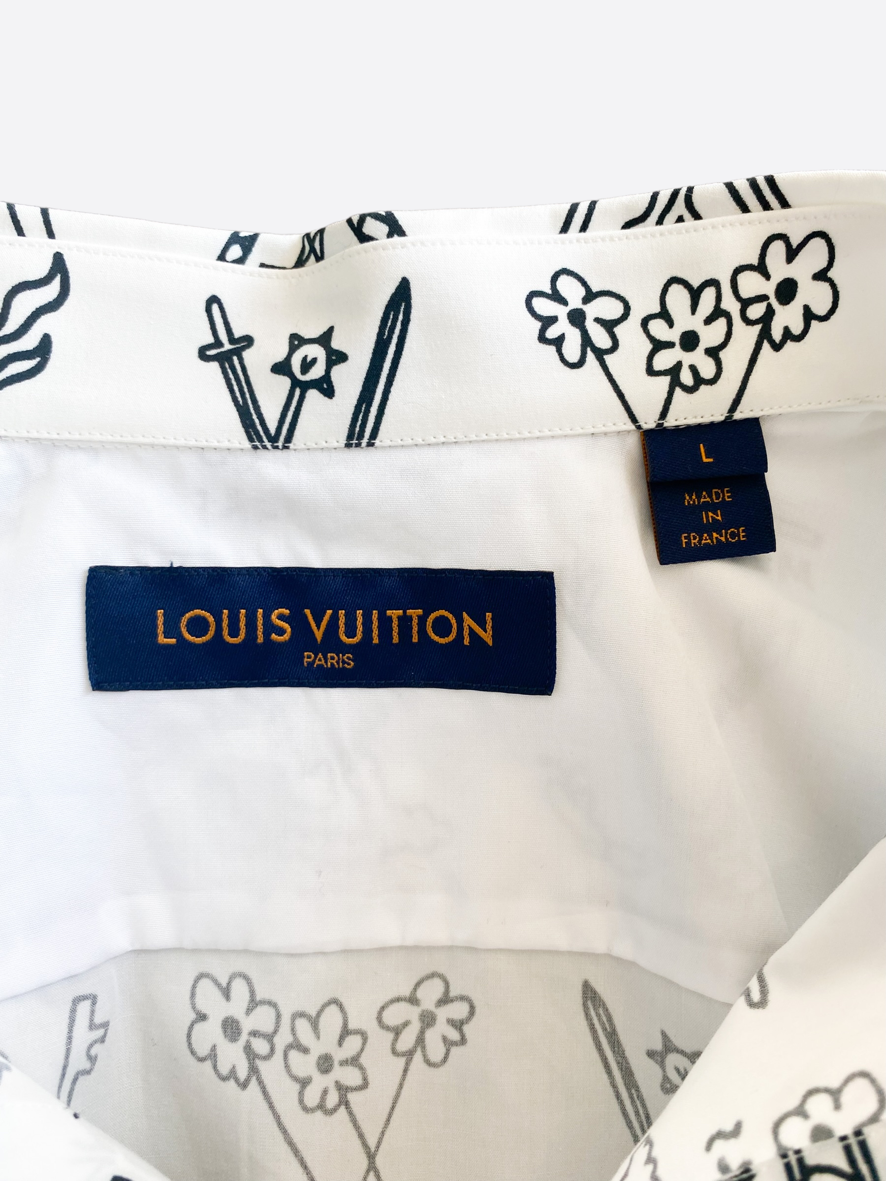 Louis Vuitton Cartoon Monogram Button Up Shirt
