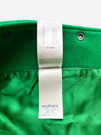 Louis Vuitton Green Leather Varsity Jacket