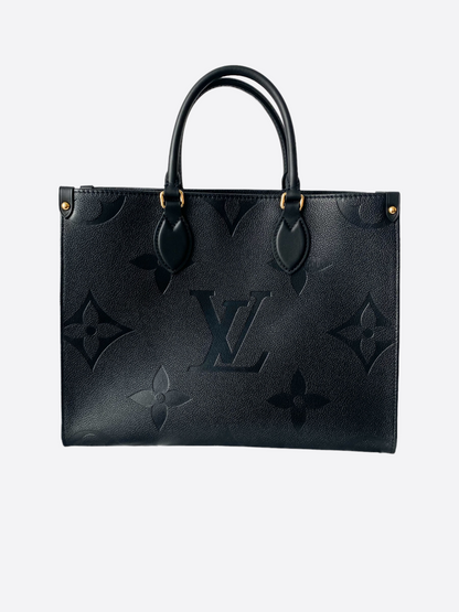 Louis Vuitton Black Monogram Empreinte OnTheGo MM