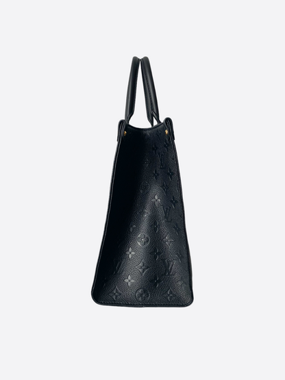 Louis Vuitton Black Monogram Empreinte On The Go MM