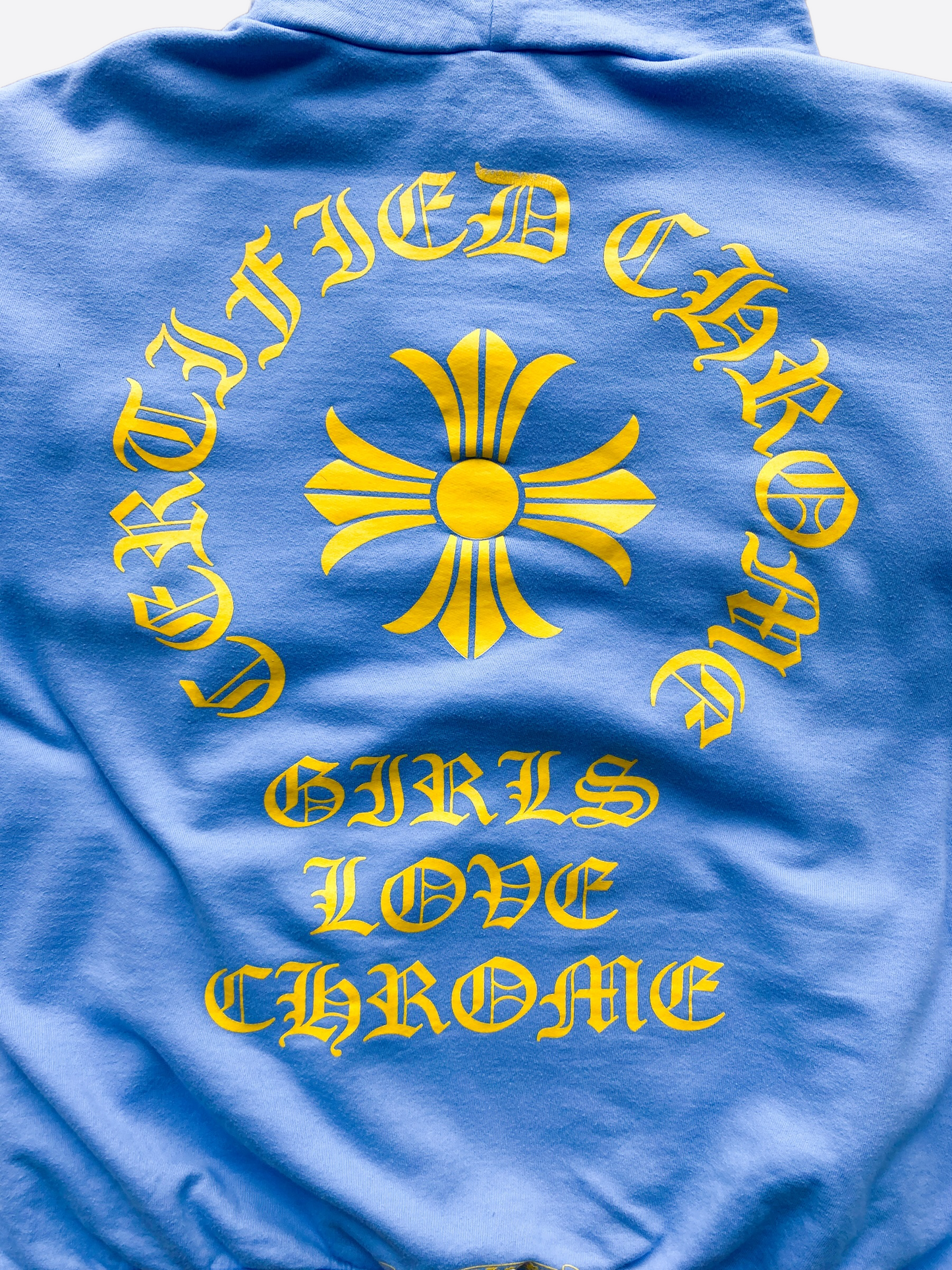 Chrome Hearts Blue Miami Exclusive Girls Love Chrome Hoodie