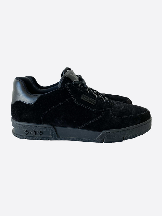 Louis Vuitton Black Suede Employee Exclusive Trainers