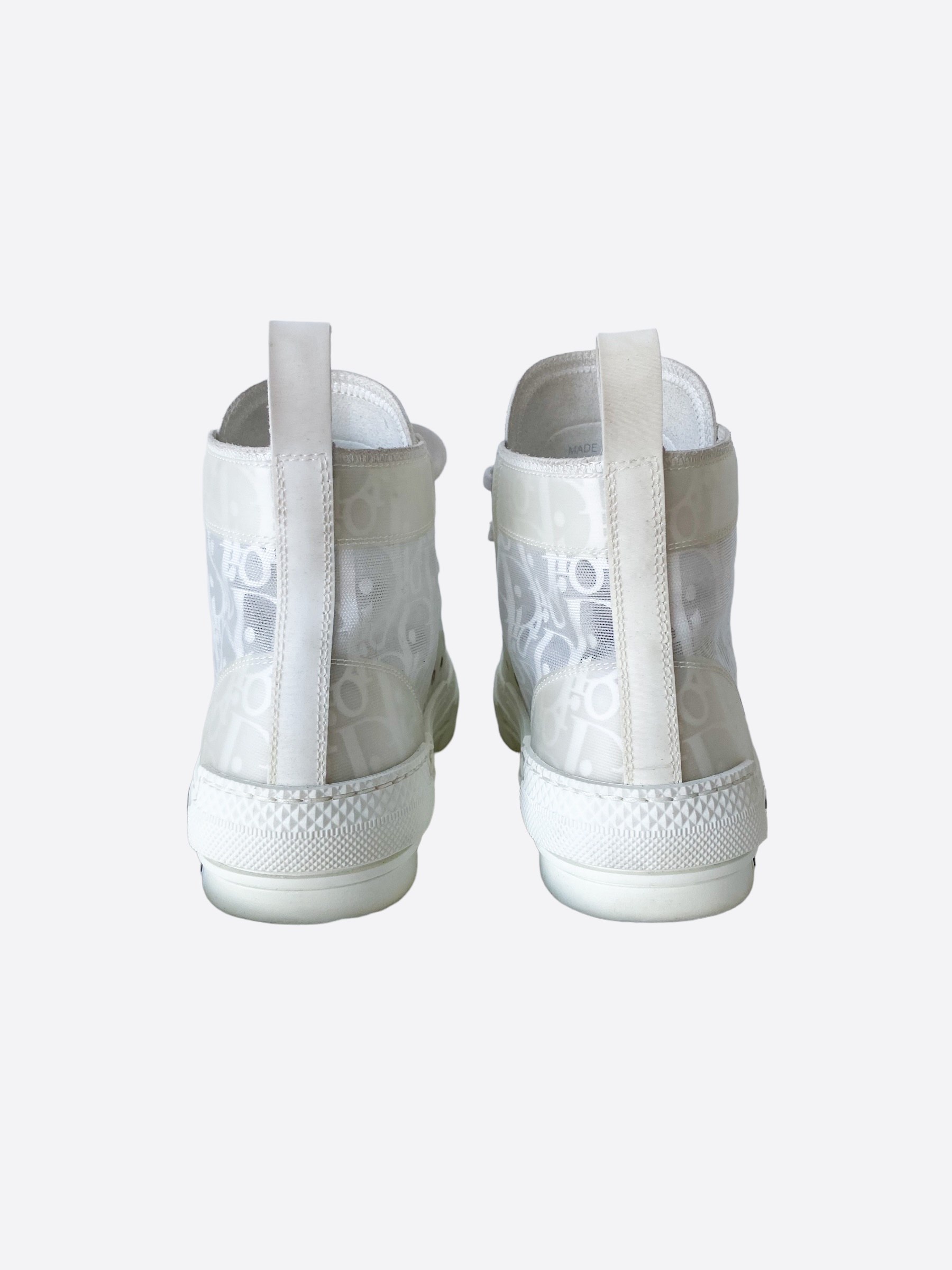 B23 High-Top Sneaker White Dior Oblique Canvas