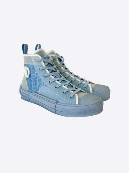 Dior Daniel Arsham Blue Oblique B23 Sneakers