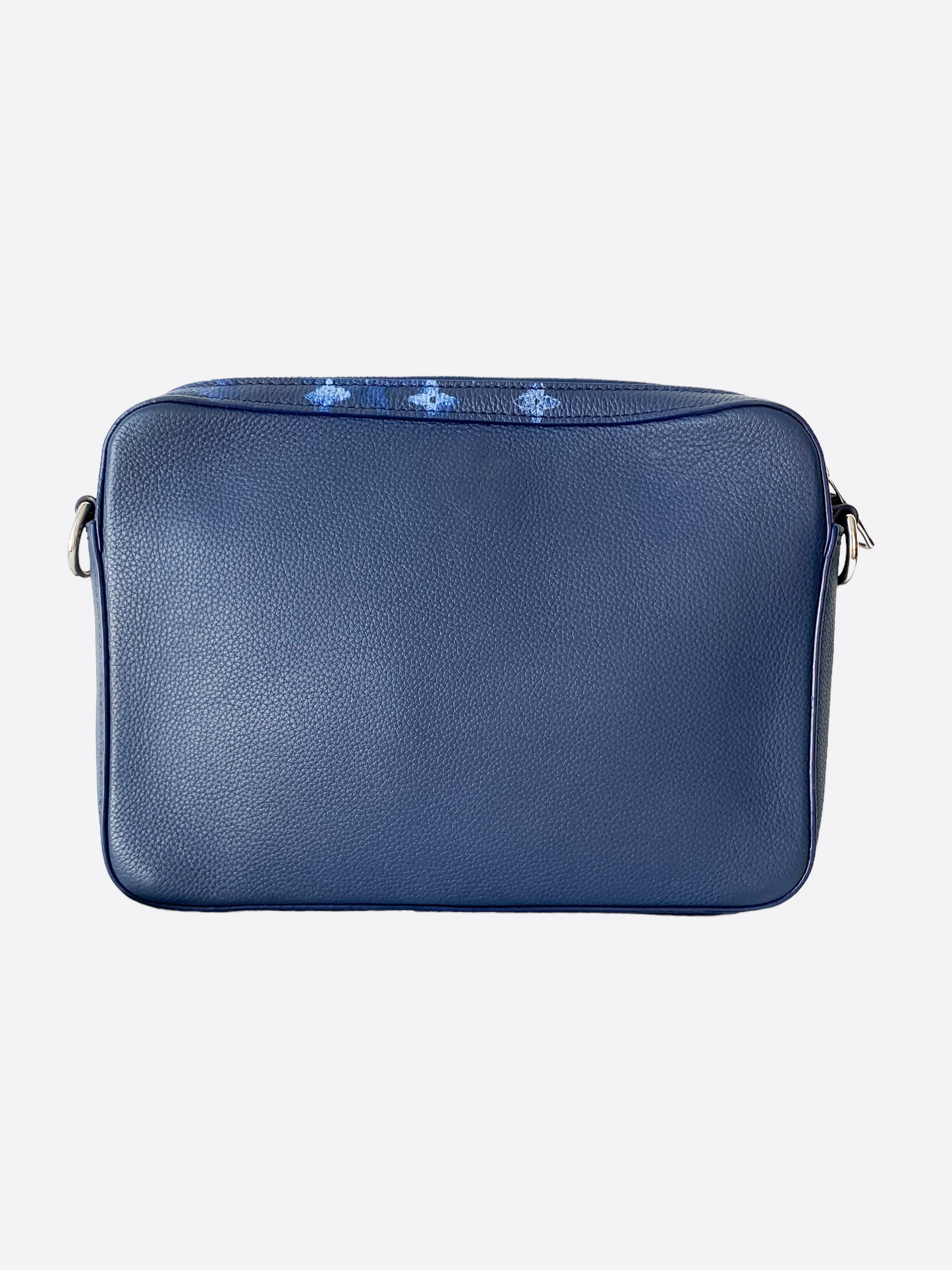 LOUIS VUITTON Dames Trio Messenger aus Leder in Blau