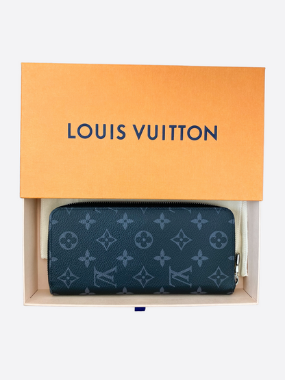 Louis Vuitton Monogram Eclipse Vertical Zippy Wallet