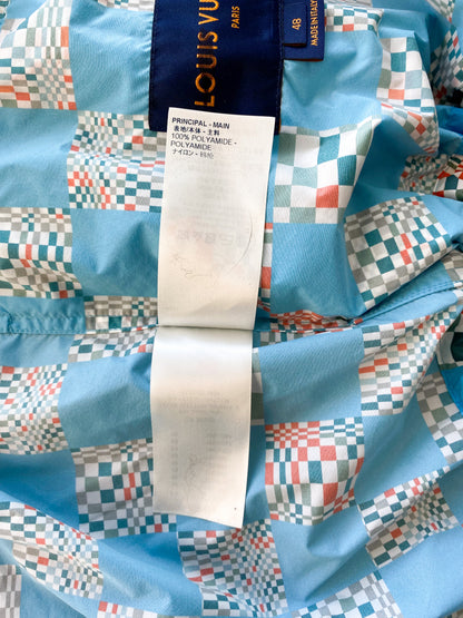 Louis Vuitton Blue Distorted Damier Windbreaker