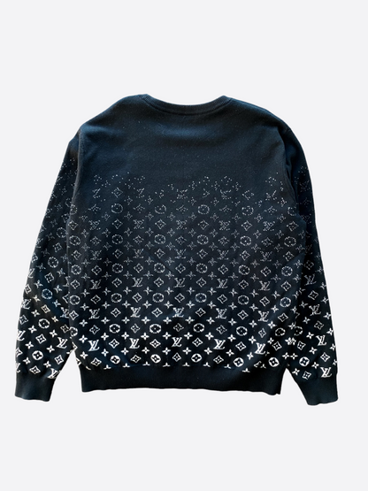 Louis Vuitton Black Monogram Gradient Sweater