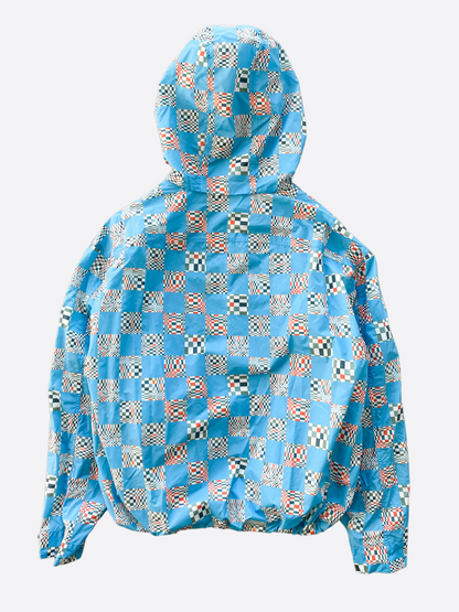 Louis Vuitton Blue Distorted Damier Windbreaker