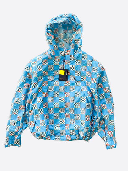 Louis Vuitton Blue Distorted Damier Windbreaker